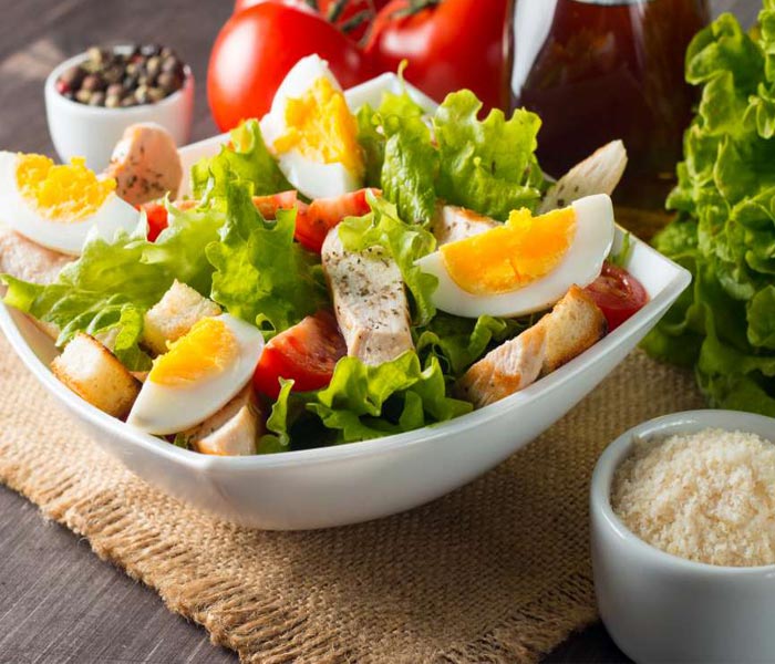 Salad trứng đà điểu - Bữa ăn dinh dưỡng, khoa học